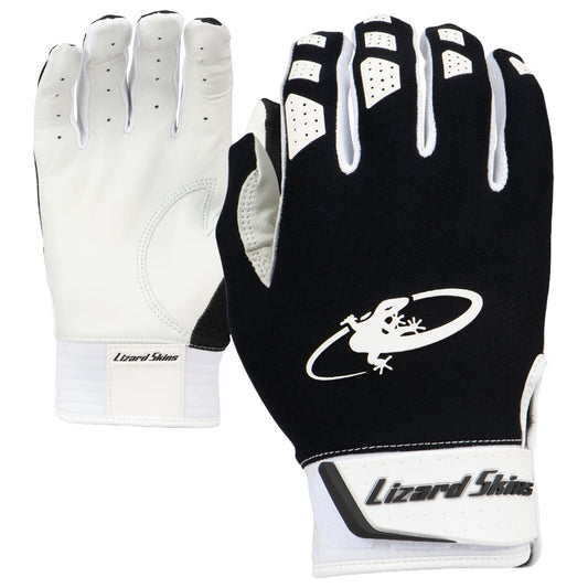 Lizard Skins Komodo V2 Batting Gloves | Jet-Black | Youth