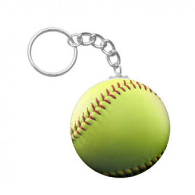 Softball Schlüsselanhänger Gelb