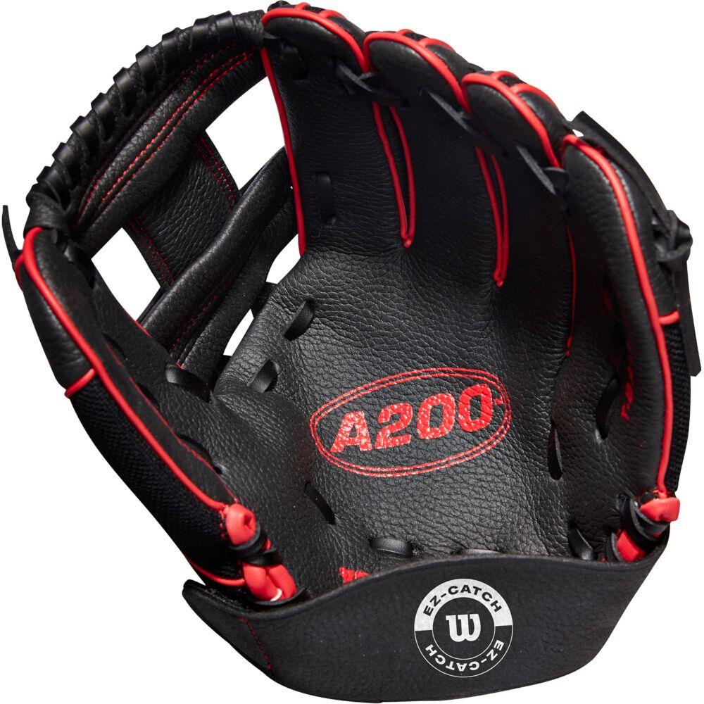 Wilson A200 EZ Catch 10 inch Jugend Baseball Schwarz-Rot