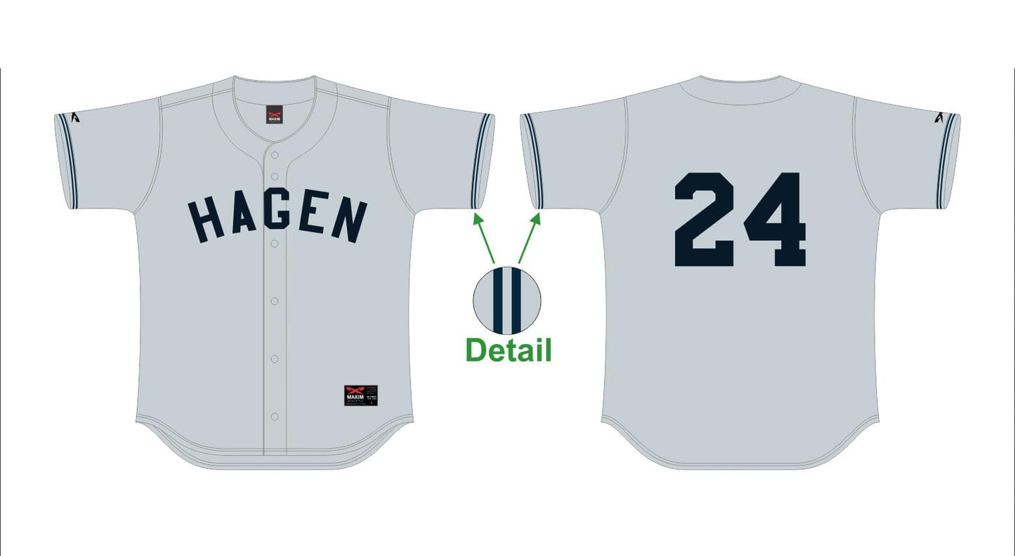 Hagen Chipmunks Away Jersey Grau ohne Spielernamen