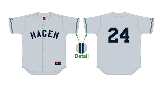 Hagen Chipmunks Away Jersey Grau ohne Spielernamen