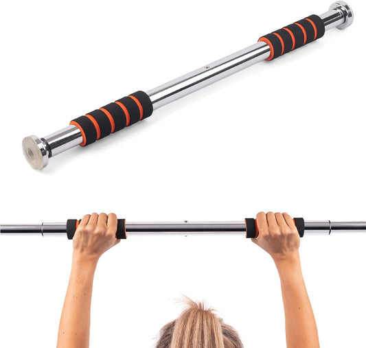 Phoenix Fitness RY935 Klimmzug- und Klimmzugstange - Oberkörpertraining für Krafttraining - Fitnesstraining - Türbreite 62 - 100 cm