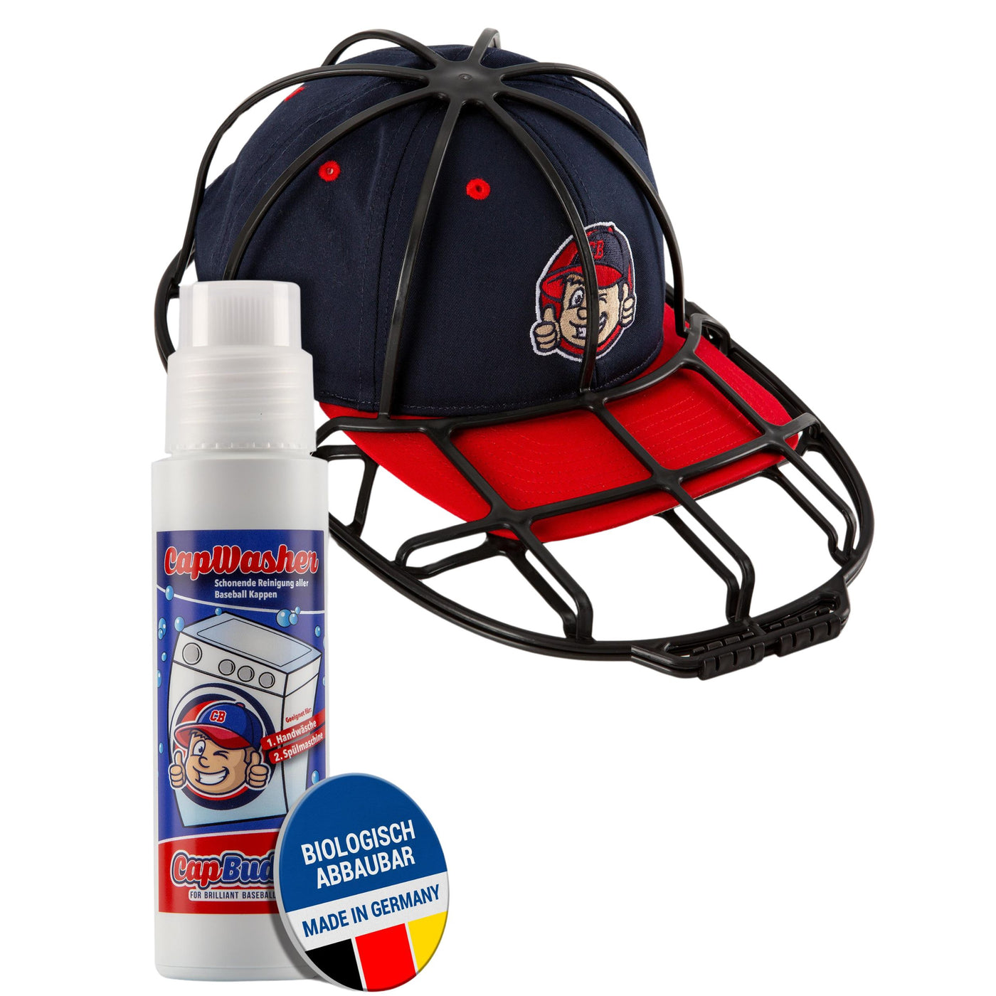 Cap Washer Waschmittel & Cap Buddy