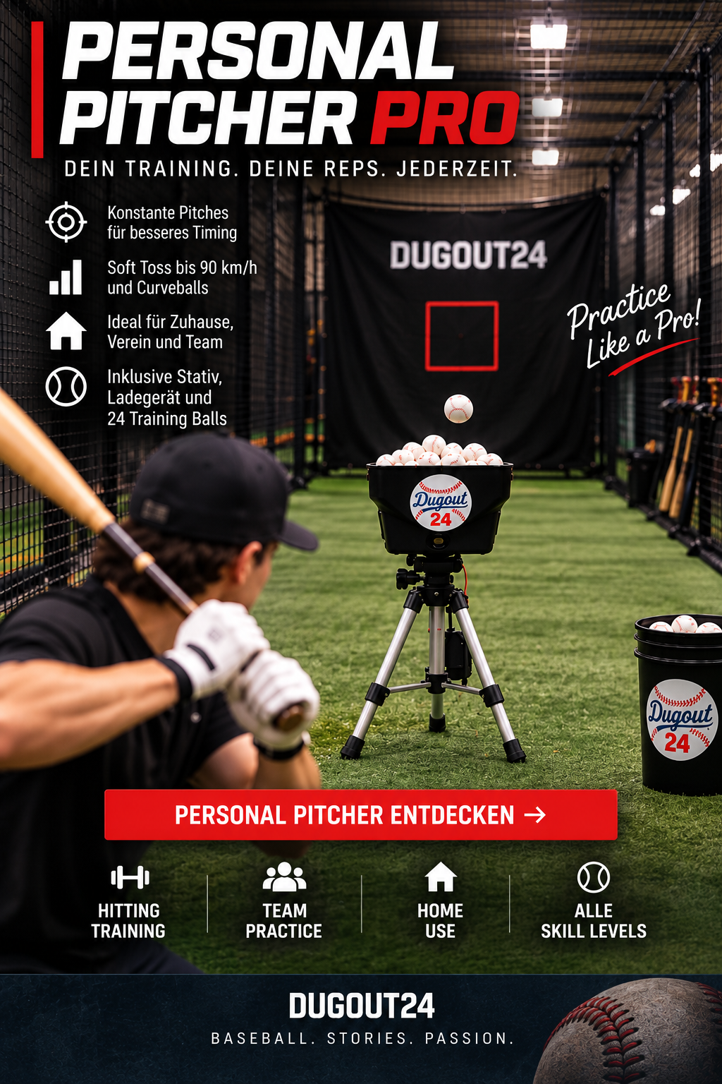 Personal Pitcher Pro Pitching Machine