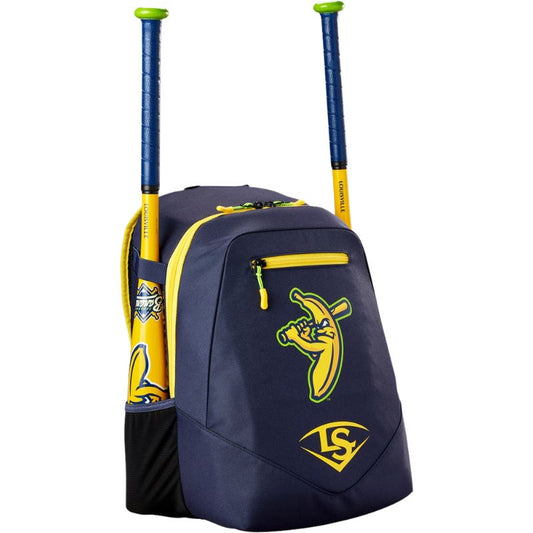 Savannah Bananas Powerized Bat Pack Baseball Rucksack von Louisville Slugger – Der ideale Begleiter für junge Baseball-Fans