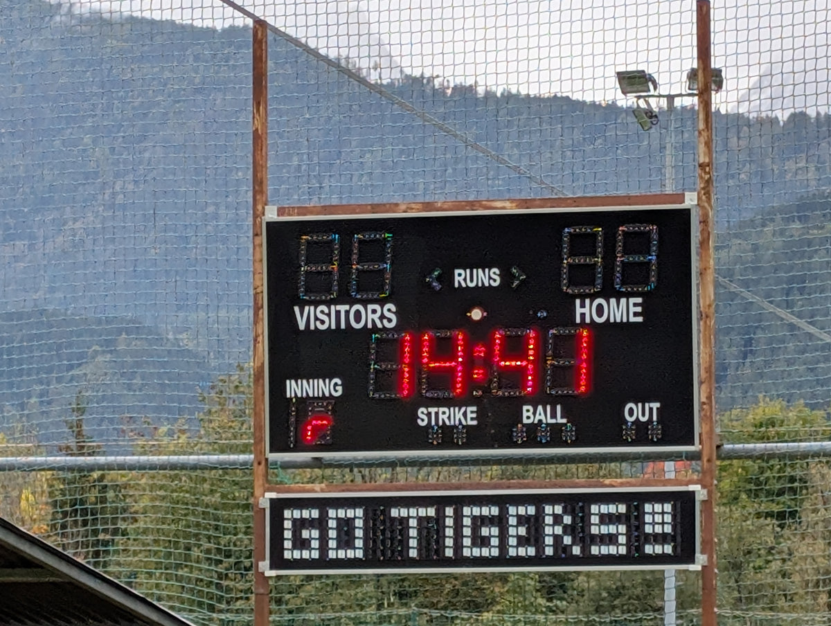 Elektronsiche Baseball Anzeigetafel